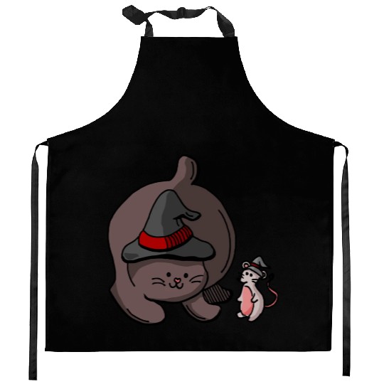 Cute Kittens Friends Kitchen Aprons