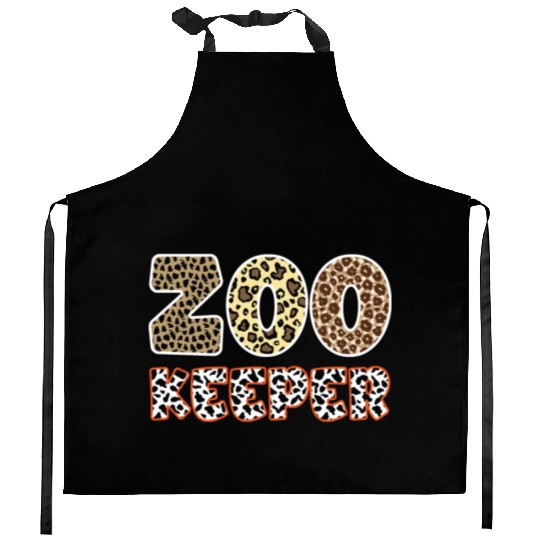 Zookeeper African Animals Zebra - Giraffe Kitchen Aprons