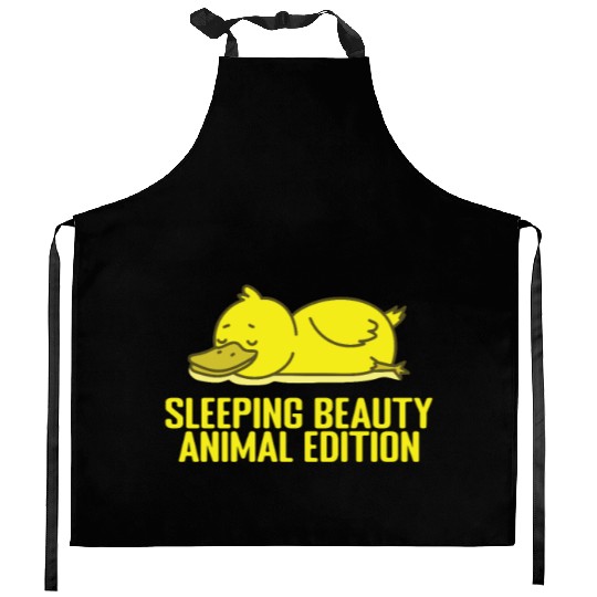 Sleeping Beauty, Animal Edition Pajamas Kitchen Aprons