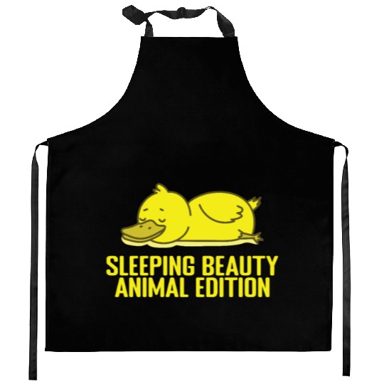 Sleeping Beauty, Animal Edition Pajamas Kitchen Aprons