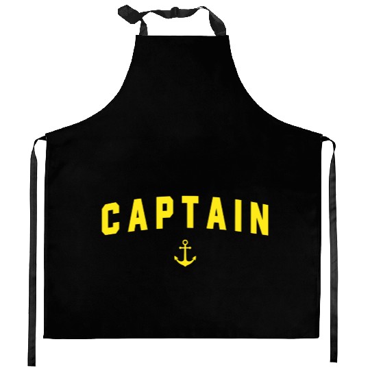 Navy Blue Captain Kitchen Aprons