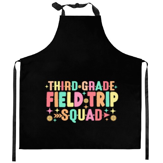 Teacher Students Third 3rd Grade Field Trip Squad Kitchen Aprons