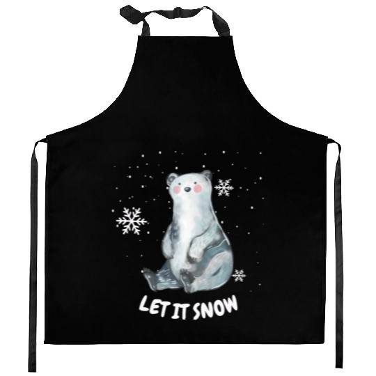 "Winter Collection: Let It Snow with Style" Kitchen Aprons