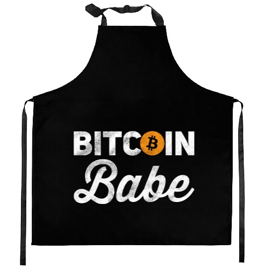 Bitcoin Babe Kitchen Aprons