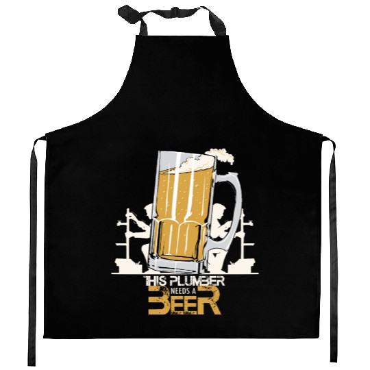 I LOVE BEER Kitchen Aprons