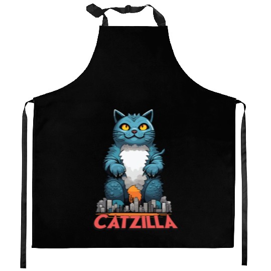 Catzilla Kitchen Aprons