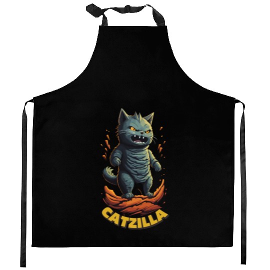 Catzilla Kitchen Aprons
