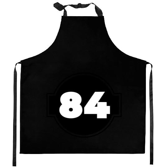 Congratulations 84 Years Old - Number Eighty-Four Kitchen Aprons