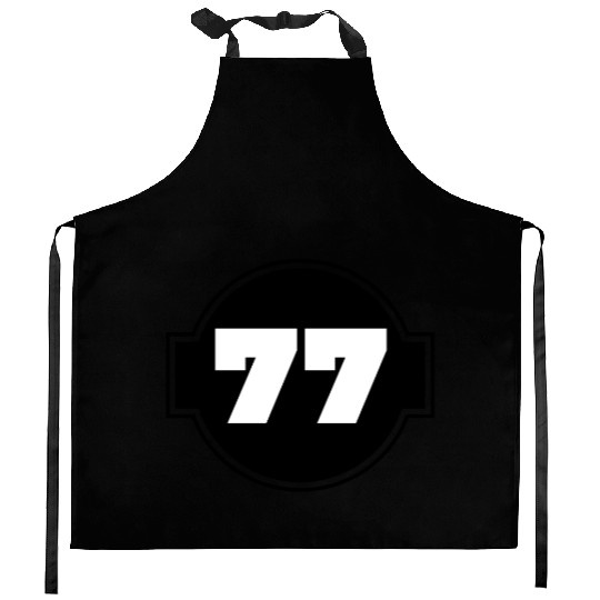 Congratulations 77 Years - Number Seventy-Seven Kitchen Aprons