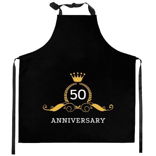 50th Golden Wedding Anniversary / Fifty Years Kitchen Aprons