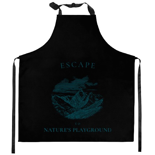 Hiking: Escape to nature's playground Kitchen Aprons