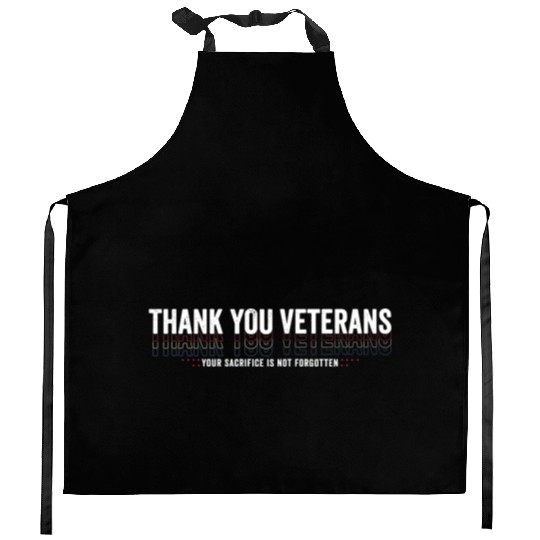 Thank You Veterans! Thank You For Your Service Kitchen Aprons