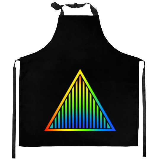 Bright rainbow style triangle Kitchen Aprons