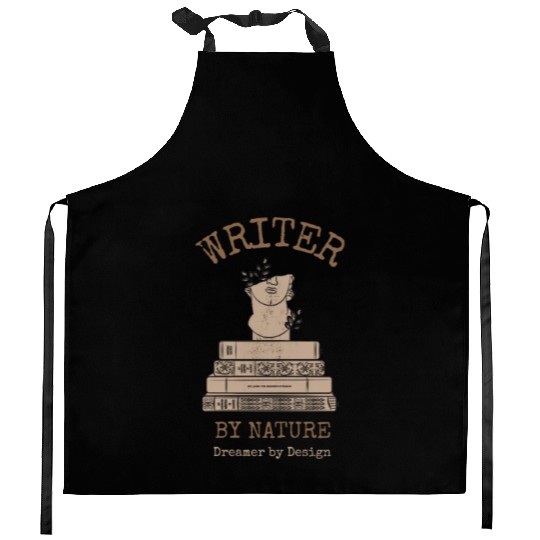 Writer: Writer by nature Kitchen Aprons