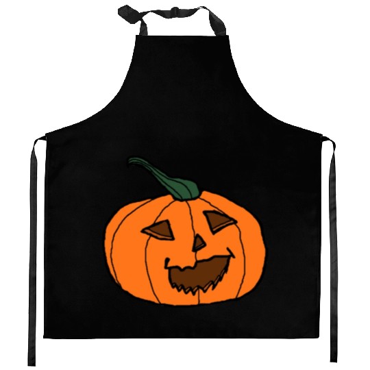 Halloween Pumpkin Jack o lantern 1 Kitchen Aprons
