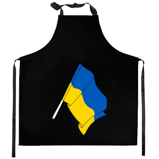 Flag of Ukraine Kitchen Aprons