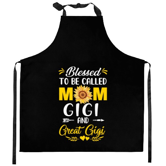 Blessed To Be Called Mom Gigi Great Gigi Mothers Kitchen Aprons