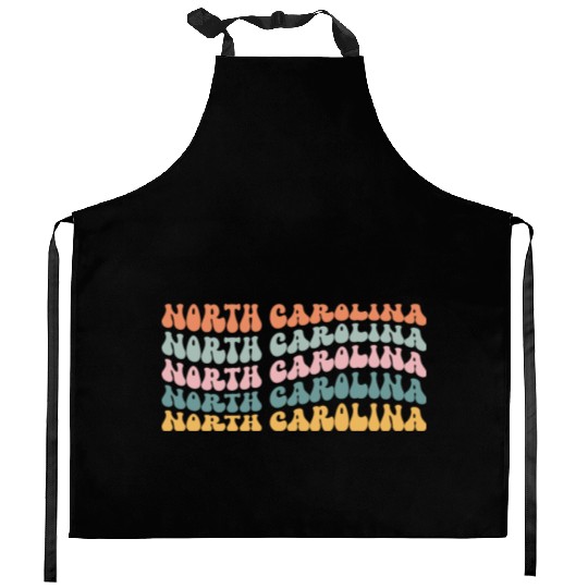 North Carolina State North Carolinian Pride Groovy Kitchen Aprons