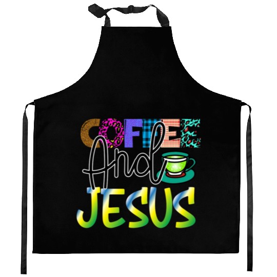Coffee And Jesus Kitchen Aprons