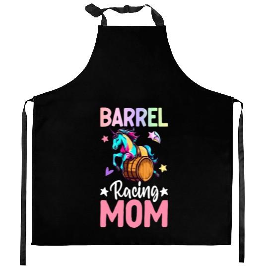 Barrel Racer Horse Riding Kitchen Aprons