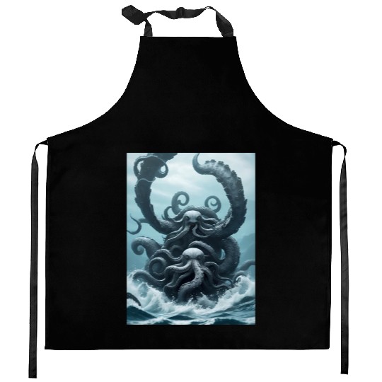 Kraken Octopus Kitchen Aprons