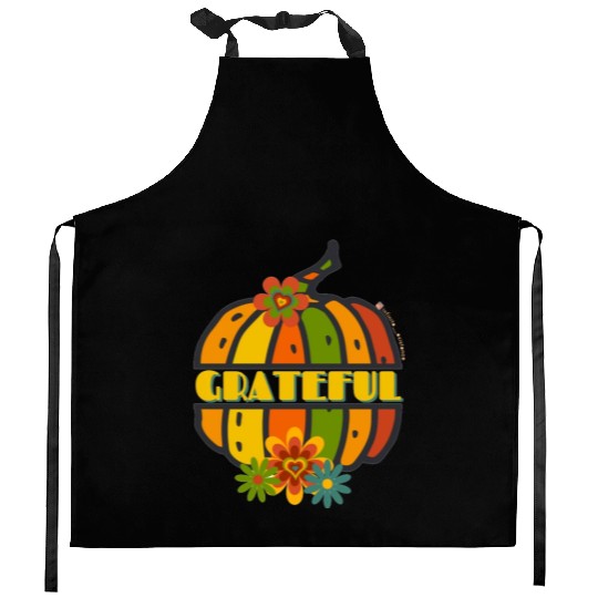 Grateful Pumpkin Kitchen Aprons