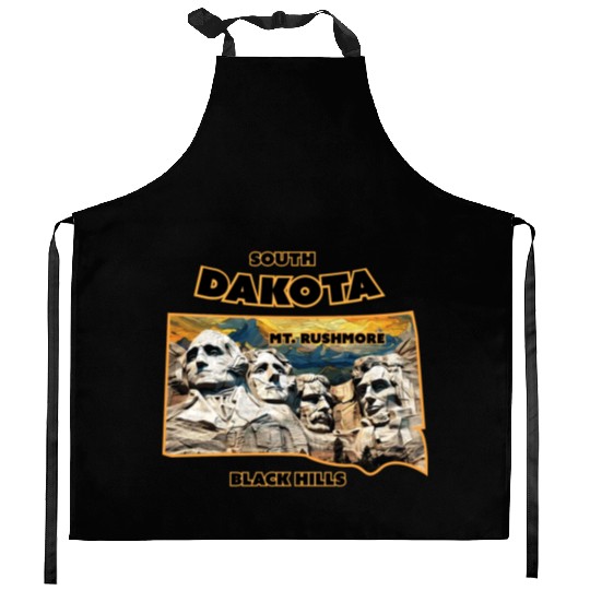 South Dakota - Mount Rushmore Kitchen Aprons
