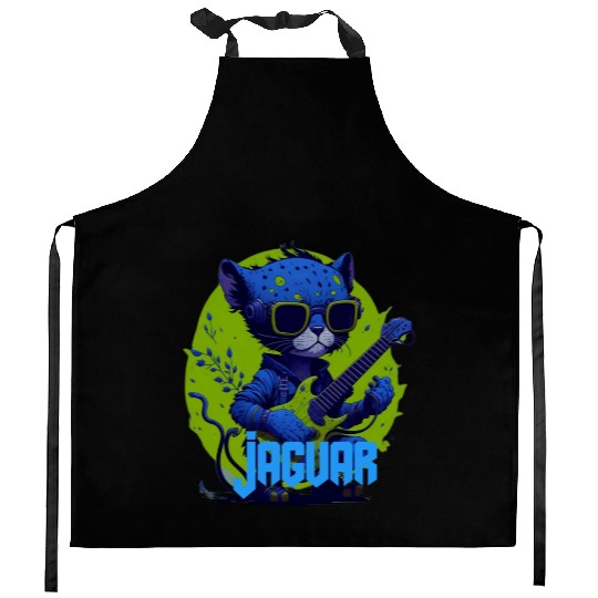 Baby Jaguar Guitar Kitchen Aprons