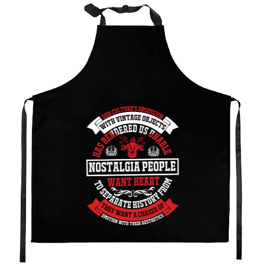 Nostalgia People Wants Hearts Kitchen Aprons
