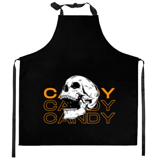 Candy Candy Candy Skull Kitchen Aprons