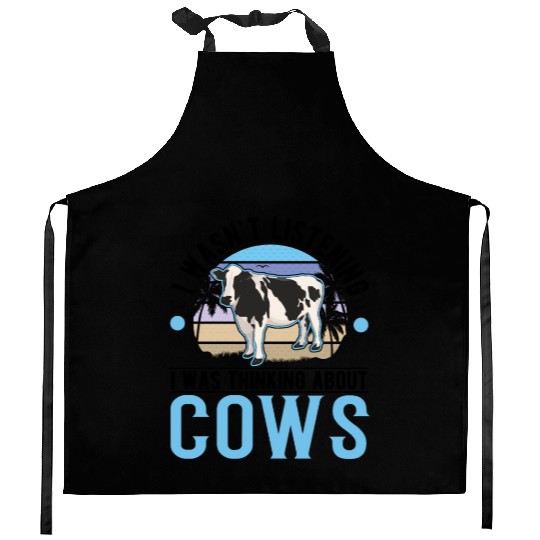 Cow Cattle Breeder Land, Farmer Cows Kitchen Aprons
