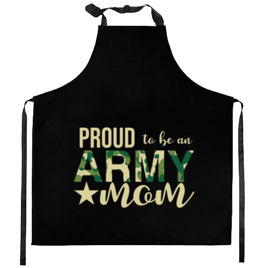 Proud To Be An Army Mom Kitchen Aprons