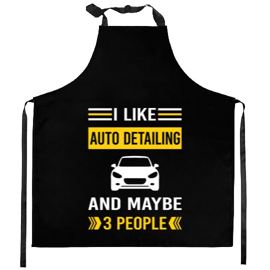 3 People Auto Detailing Car Detail Detailer Kitchen Aprons