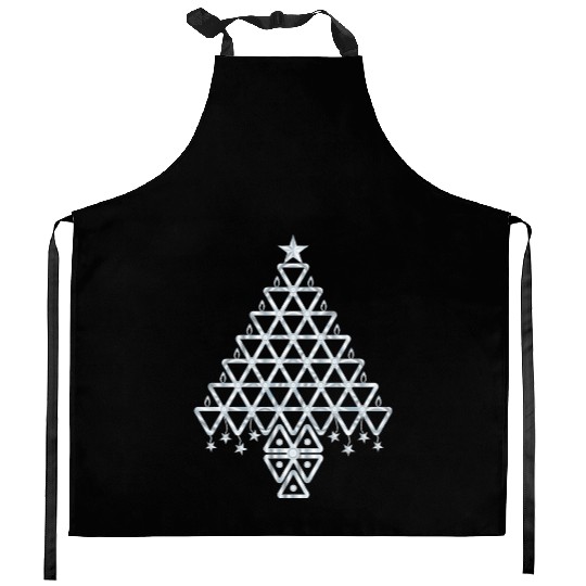 Silver Christmas Symbolic tree Kitchen Aprons
