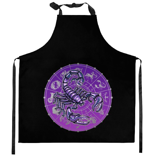 Scorpio Zodiac star sign horoscope Astrology Kitchen Aprons