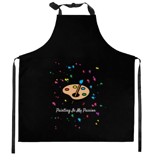 Painting Lover Colorful Passion Kitchen Aprons