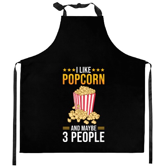 Popcorn Lover Gift Funny Popcorn Kitchen Aprons