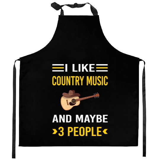 3 People Country Music Kitchen Aprons