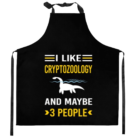 3 People Cryptozoology Cryptid Cryptids Kitchen Aprons