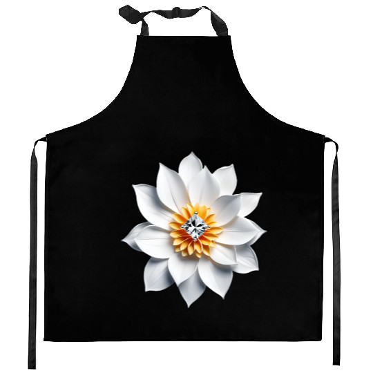 Diamond Blossom Kitchen Aprons