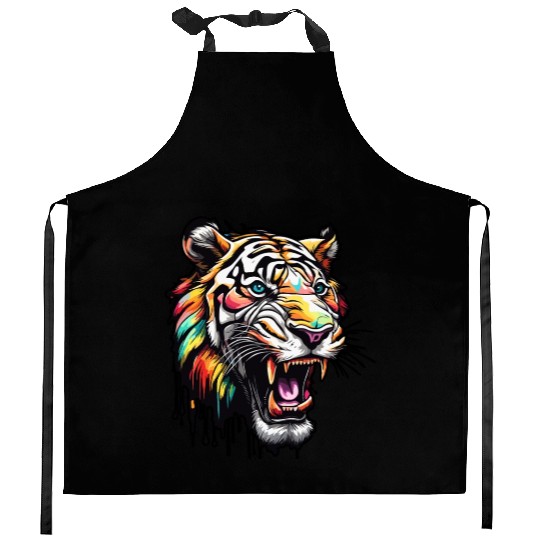 Tiger / Animal / Safari / Wild / Animal Print Kitchen Aprons