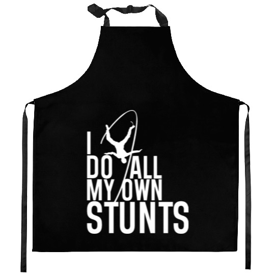 "I Do My Own Stunts" Daredevil Design Kitchen Aprons