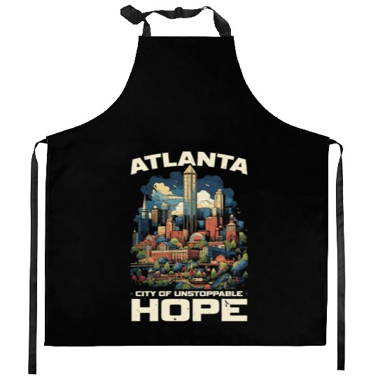 Atlanta City Georgia USA America United States Kitchen Aprons