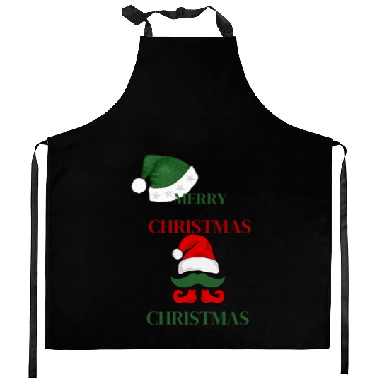 Elf Merry Christmas Kitchen Aprons