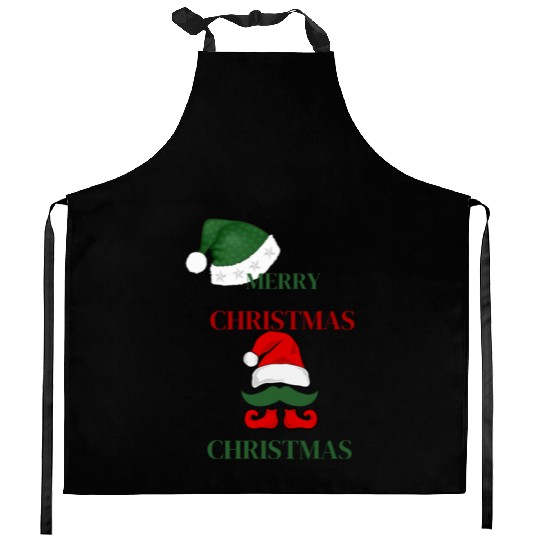Elf Merry Christmas Kitchen Aprons