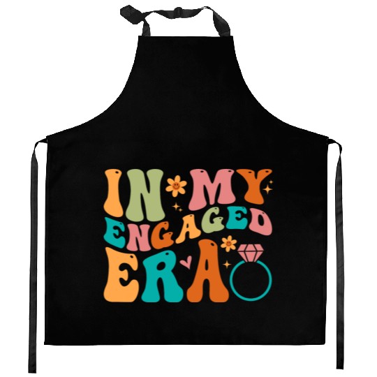 In My Engaged Era Fiance Engagement Future Bride M Kitchen Aprons