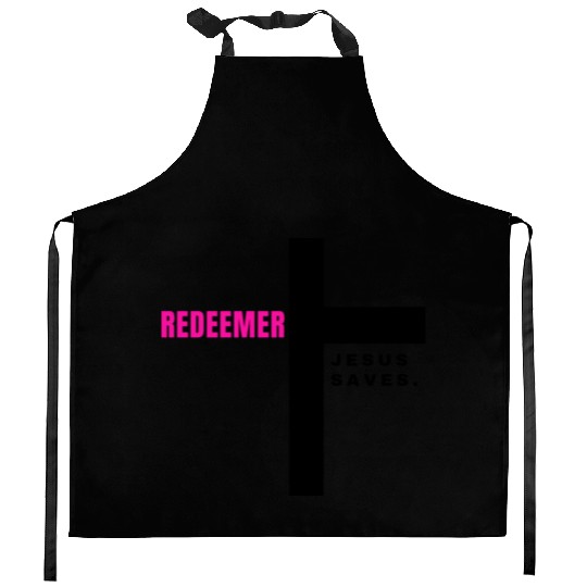 JESUS SAVES Collection Kitchen Aprons