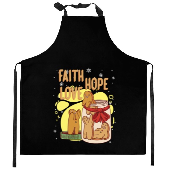 Faith Hope Love Religious Christmas Costume Kitchen Aprons
