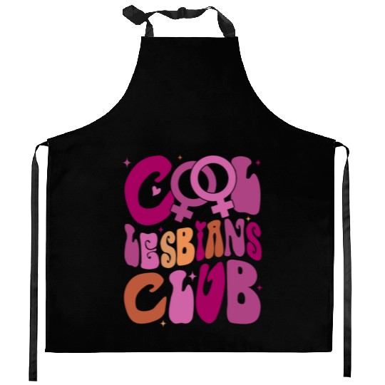 Cool Lesbians Club Cool Pride Club Pride Kitchen Aprons
