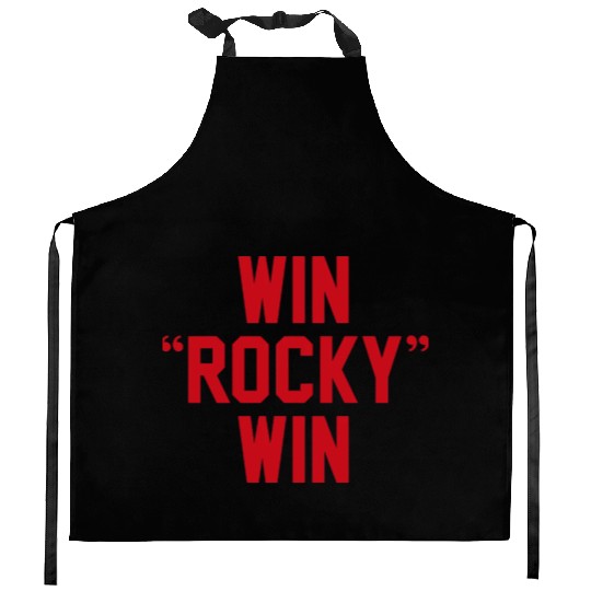 Win Rocky Win Kitchen Aprons